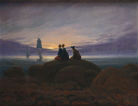 Mondaufgang am Meer, Lever de lune sur la mer, 1820, Caspar David Friedrich, Alte Nationalgalerie, Berlin