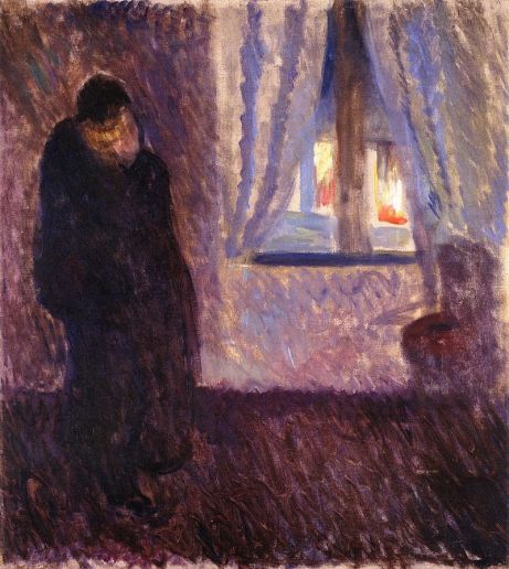 Kiss by the Window, le Baiser près de la fenêtre, 1891 Edvard Munch, Munch Museum, Oslo