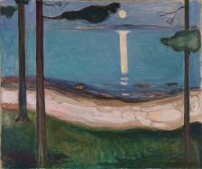Moonlight, Clair de lune, 1895, Edvard Munch, National Gallery, Oslo