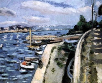 Vue d'Antibes, 1925, Henri Matisse, 50 x 61cm, collection privée