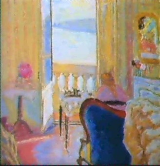 Intérieur au fauteuil bleu, Antibes, 1919, collection privée