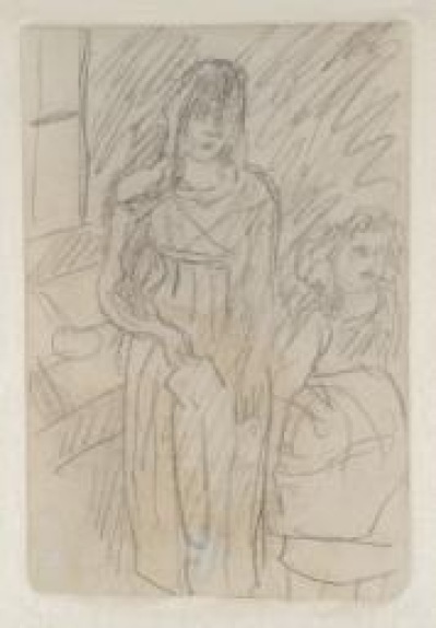 Preparatory Sketch for 'The Bowl of Milk' c.1919 Pierre Bonnard 1867-1947 Purchased 1992 http://www.tate.org.uk/art/work/T06544