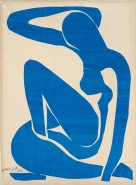Nu bleu I (Blue Nude I), 1952, Henri Matisse, gouache peinte découpée et collée sur toile, 106 × 78 cm, Fondation Beleyer, Rhienen © Succession Henri Matisse / Artists Rights Society (ARS), New York / Photo: Robert Bayer, Basel