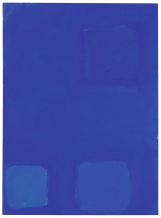 Three Blues in Blue: January 19 1961, 1961. Watercolour and gouache on paper, 76 x 56 cm. Patrick Heron (1920-1999)