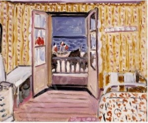 Le 14 juillet 1920, Étretat 1920, Henri Matisse, huile sur toile marouflée sur panneau. © Succession Henri Matisse