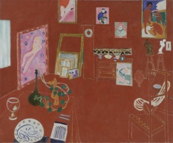 L'Atelier rouge, Issy les Moulineaux 1911, Henri Matisse, huile sur toile 162 x 130 cm, Museum of Modern Art, MoMa, New-York © 2016 Succession H. Matisse / Artists Rights Society (ARS), New York